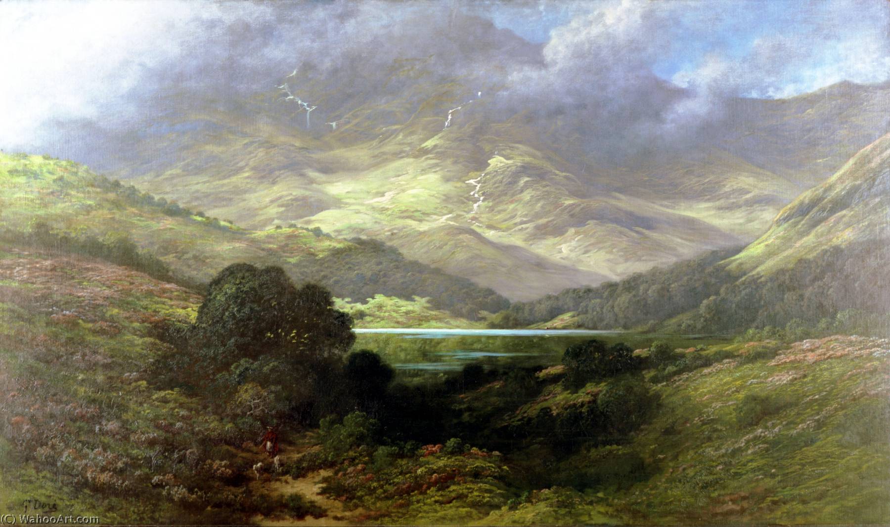 WikiOO.org - Енциклопедия за изящни изкуства - Живопис, Произведения на изкуството Paul Gustave Doré - Scottish Highlands