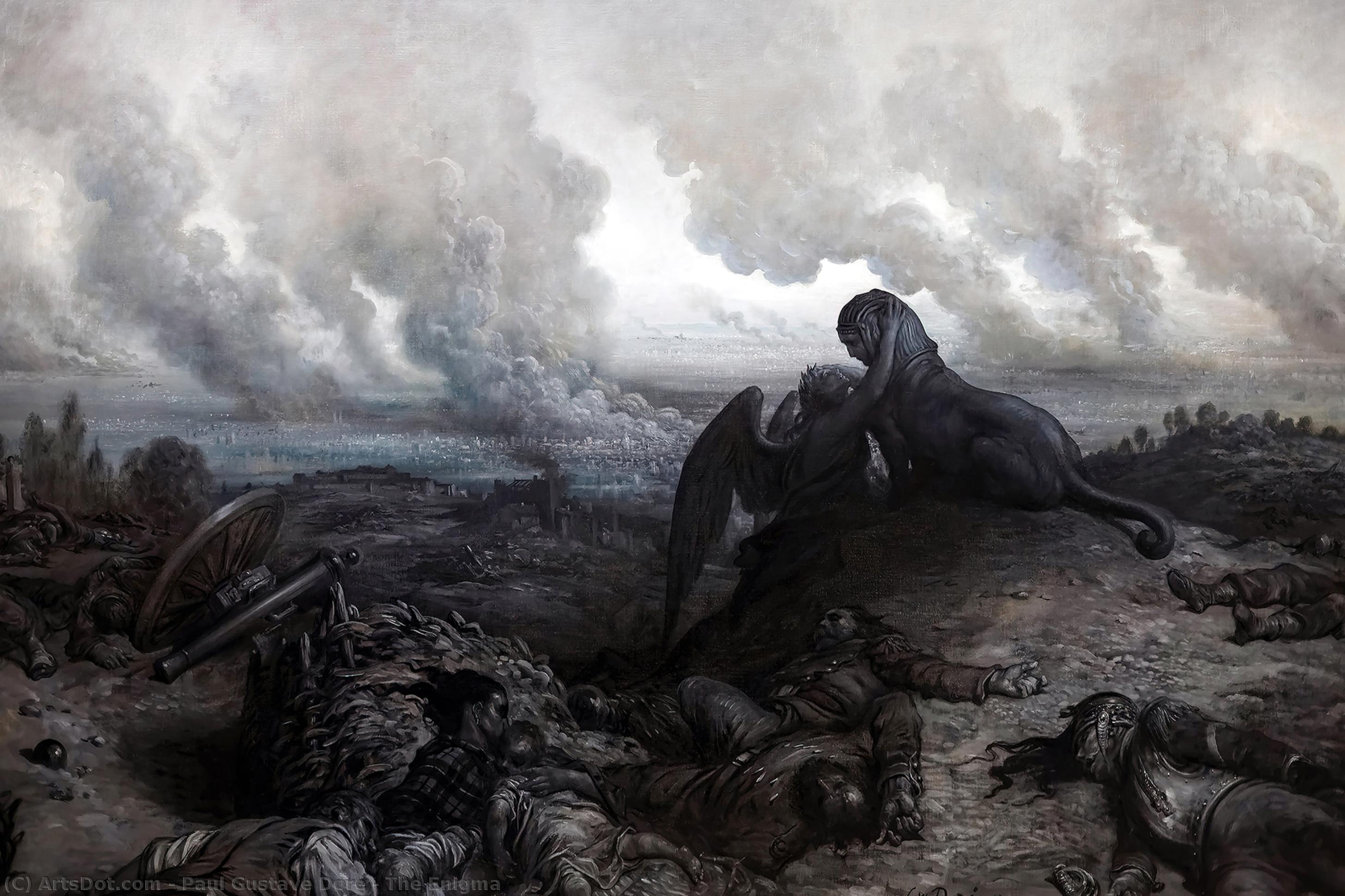 WikiOO.org - Enciclopedia of Fine Arts - Pictura, lucrări de artă Paul Gustave Doré - The Enigma