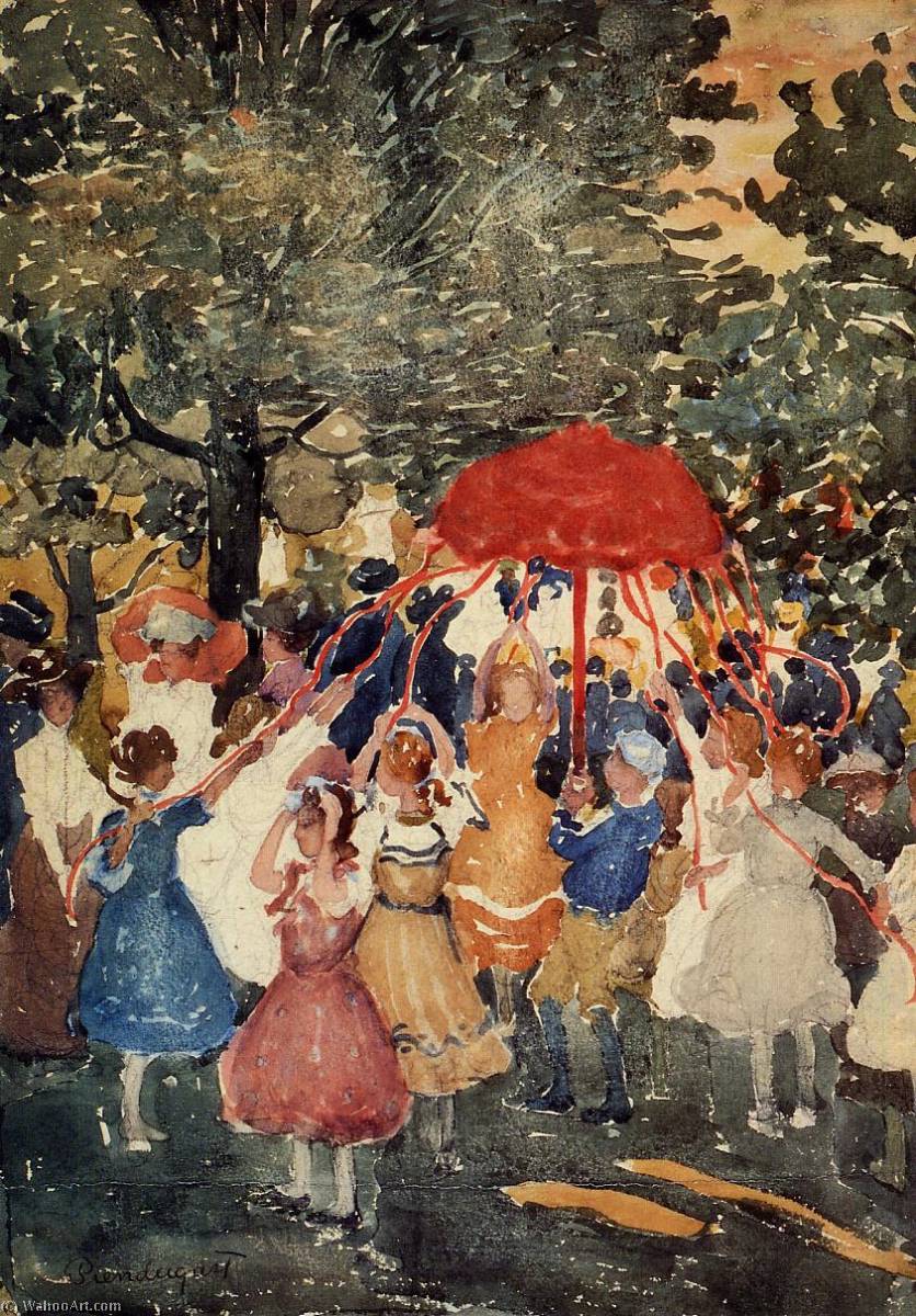 Wikioo.org - The Encyclopedia of Fine Arts - Painting, Artwork by Maurice Brazil Prendergast - Maypole