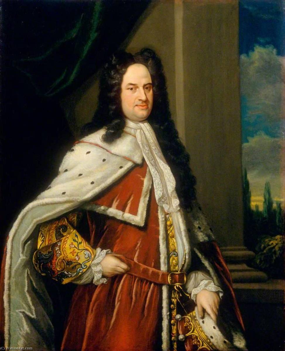 Wikioo.org - The Encyclopedia of Fine Arts - Painting, Artwork by Godfrey Kneller - James Stanhope, 1st Earl of Stanhope