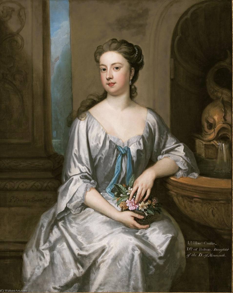Wikioo.org – L'Enciclopedia delle Belle Arti - Pittura, Opere di Godfrey Kneller - signora henrietta crofts , Duchessa di Bolton
