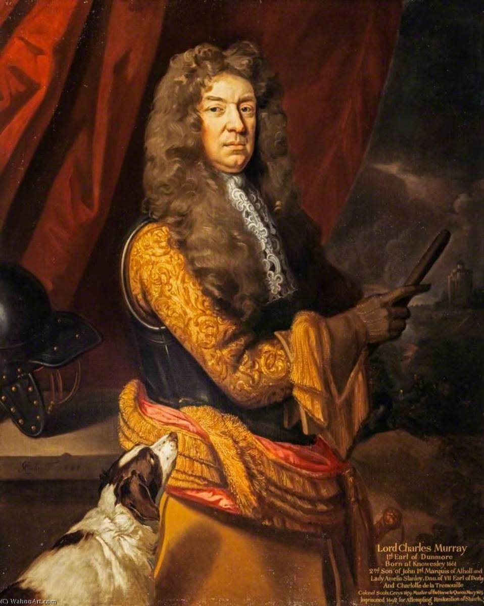 WikiOO.org - 백과 사전 - 회화, 삽화 Godfrey Kneller - Lord Charles Murray, 1st Earl of Dunmore