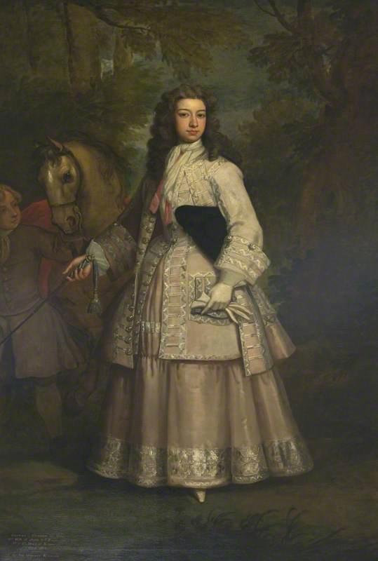 WikiOO.org - Encyclopedia of Fine Arts - Malba, Artwork Godfrey Kneller - Frances, Daughter of Evelyn Pierpont, 1st Duke of Kingston