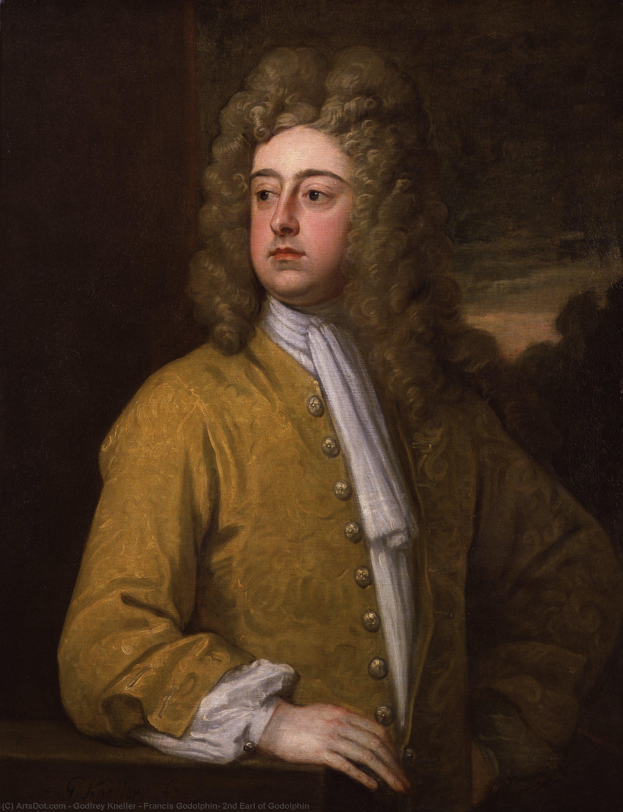 Wikioo.org - The Encyclopedia of Fine Arts - Painting, Artwork by Godfrey Kneller - Francis Godolphin, 2nd Earl of Godolphin