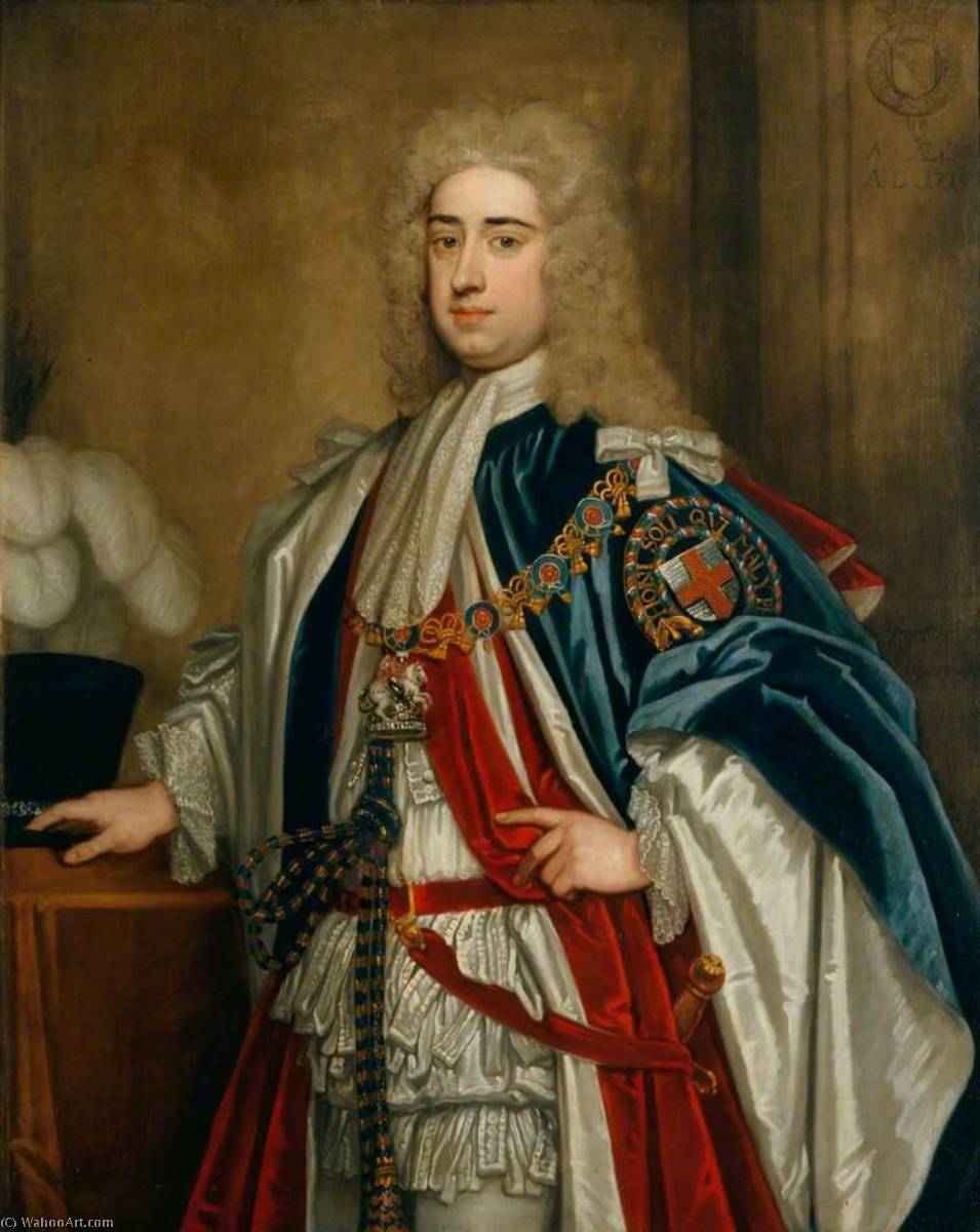 WikiOO.org - Encyclopedia of Fine Arts - Lukisan, Artwork Godfrey Kneller - Lionel Cranfield Sackville, 1st Duke of Dorset
