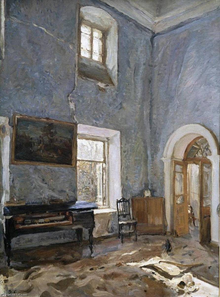 Wikioo.org – L'Enciclopedia delle Belle Arti - Pittura, Opere di Valentin Alexandrovich Serov - l'entrata di  dopodomani  vecchio  Casa