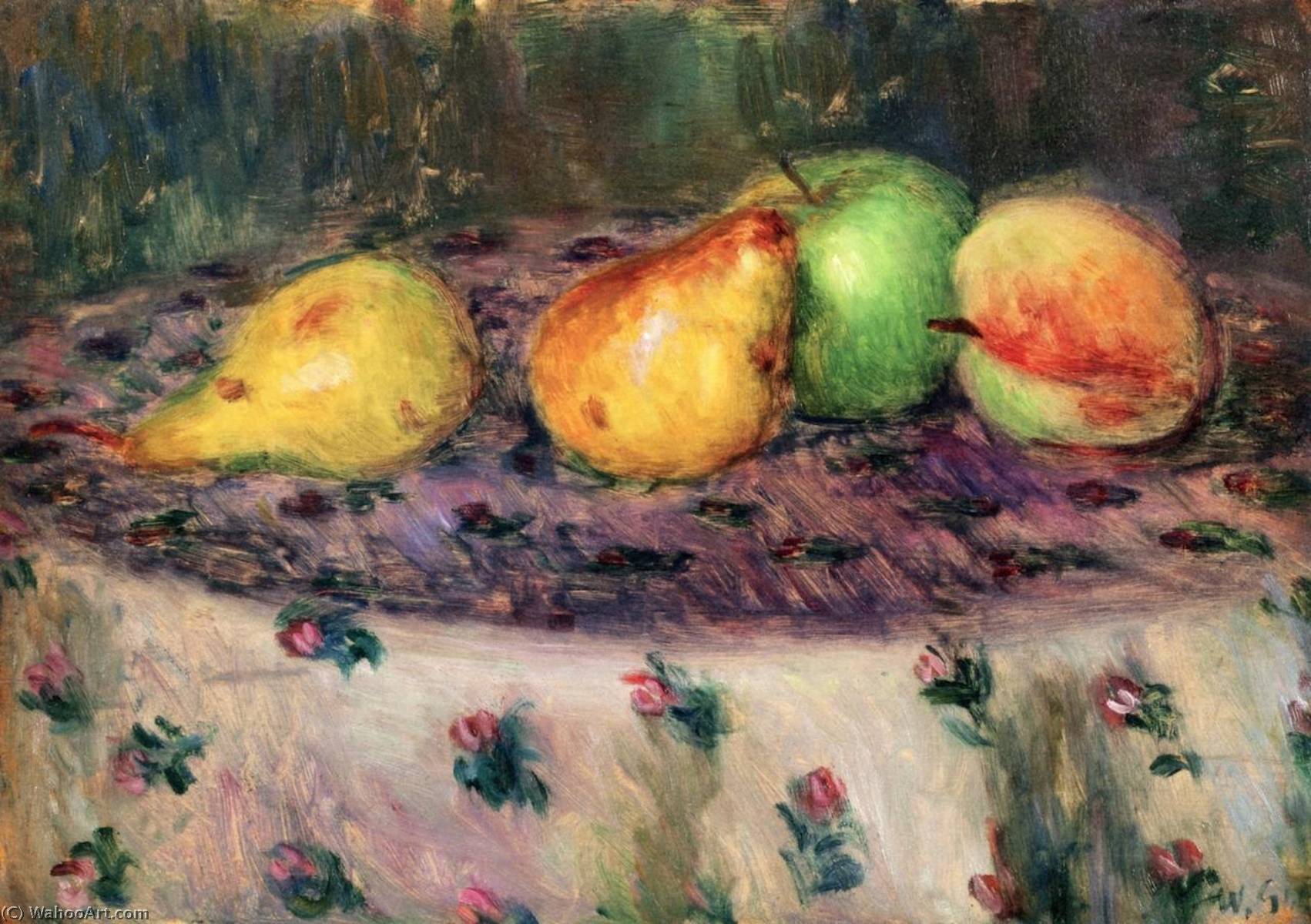 WikiOO.org - Encyclopedia of Fine Arts - Maalaus, taideteos William James Glackens - Four Fruits