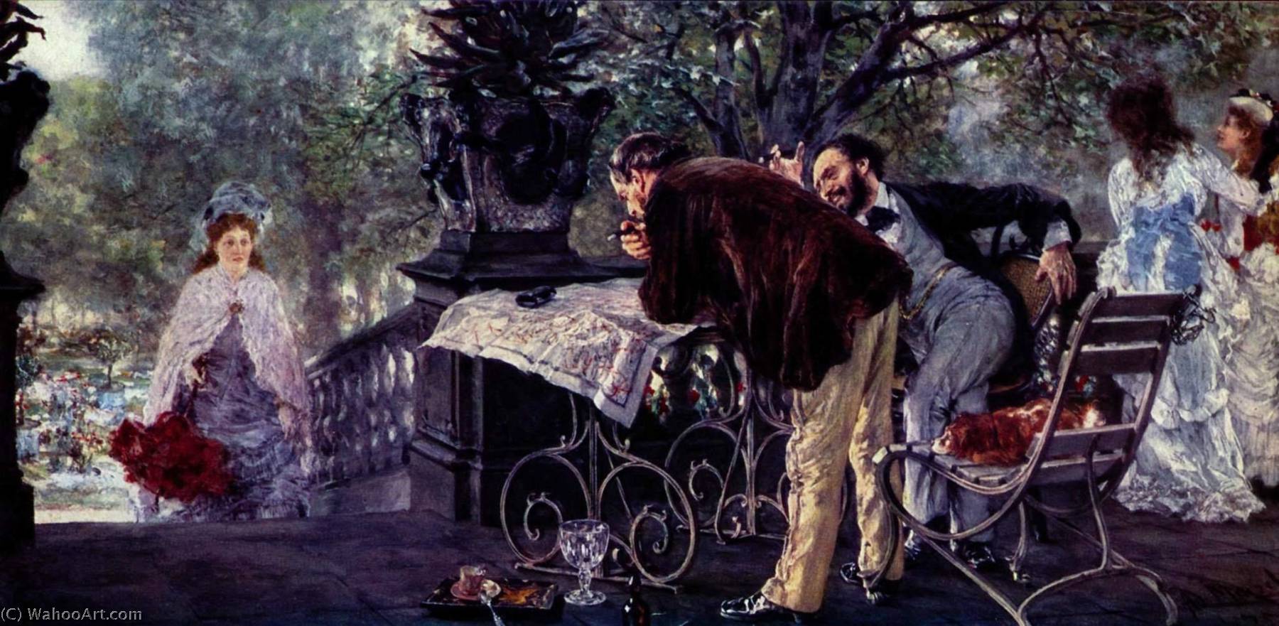 Wikioo.org – L'Enciclopedia delle Belle Arti - Pittura, Opere di Adolph Menzel - viaggio piani