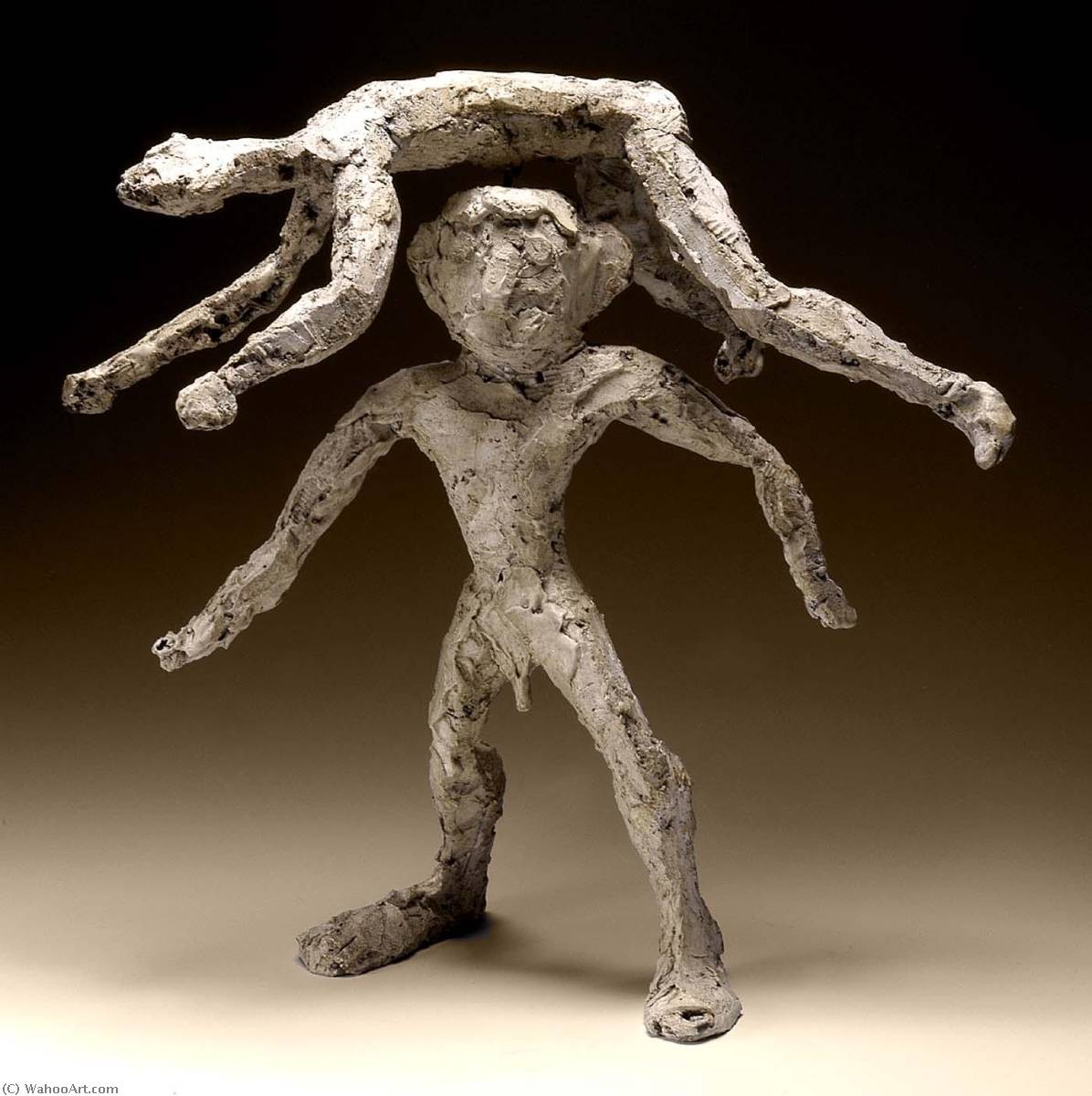 WikiOO.org - Enciklopedija dailės - Tapyba, meno kuriniai Alexander Milne Calder - The Acrobats