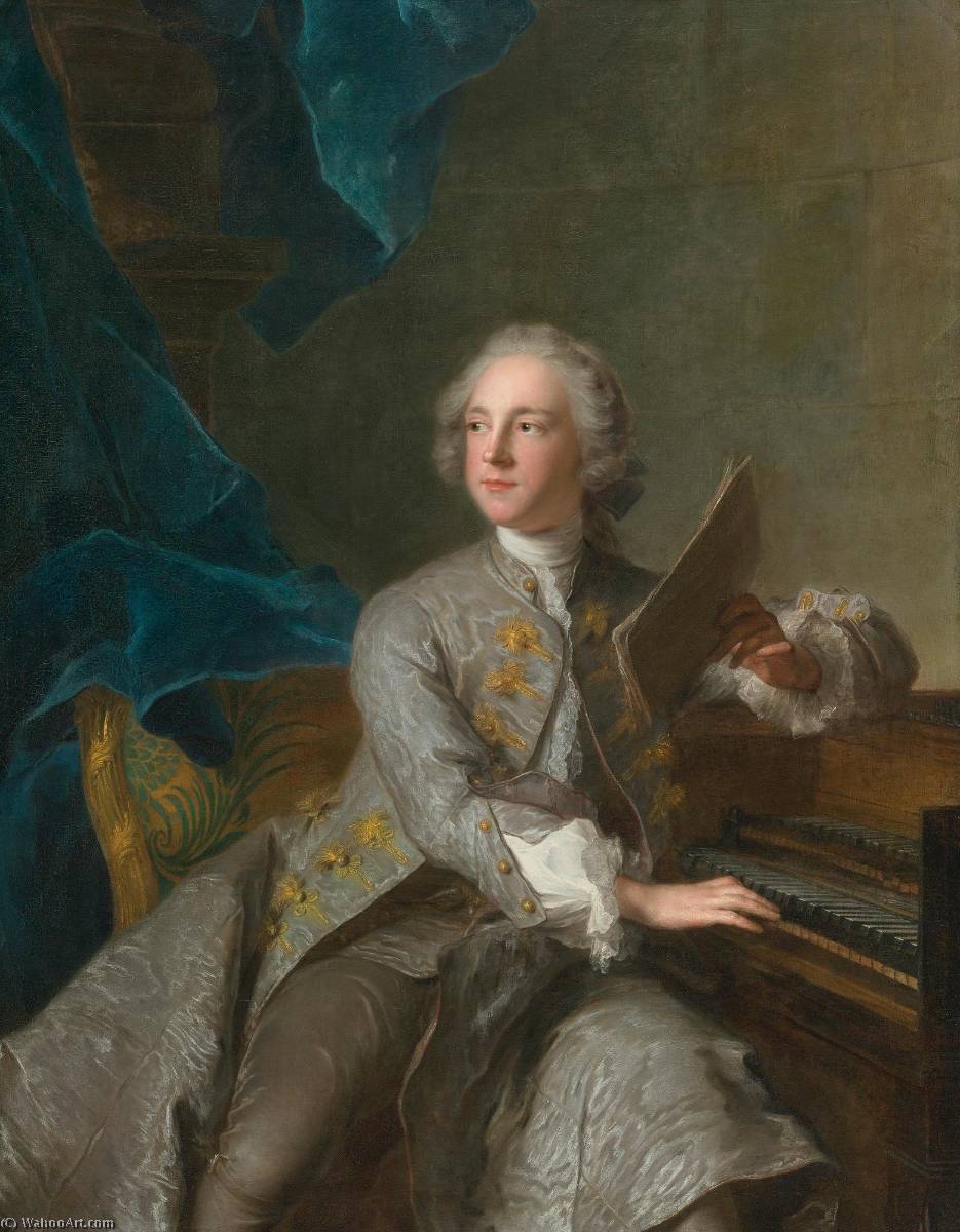 WikiOO.org - 백과 사전 - 회화, 삽화 Marc Nattier - Portrait of Francis Greville, Baron Brooke, later 1st Earl of Warwick (1719 1773)