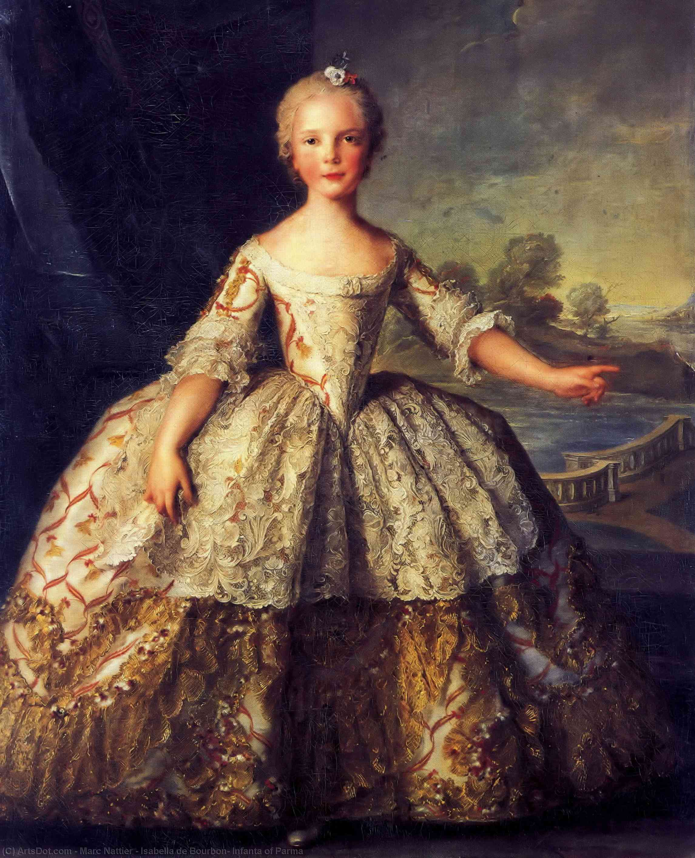 WikiOO.org - Enciclopedia of Fine Arts - Pictura, lucrări de artă Marc Nattier - Isabella de Bourbon, Infanta of Parma