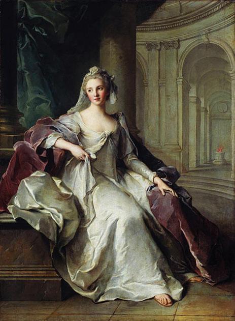 WikiOO.org - Εγκυκλοπαίδεια Καλών Τεχνών - Ζωγραφική, έργα τέχνης Marc Nattier - Madame Henriette de France as a Vestal Virgin