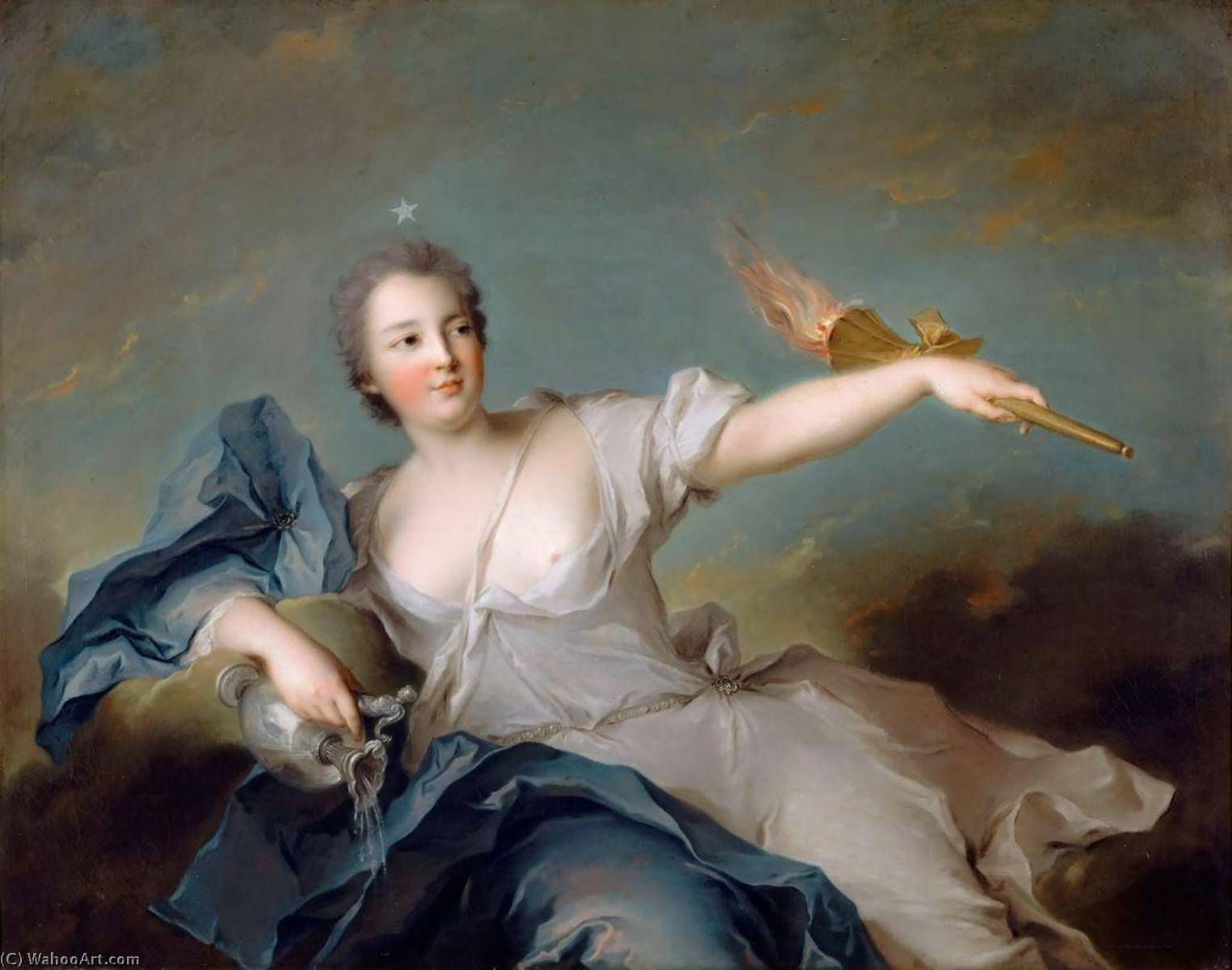 WikiOO.org - Εγκυκλοπαίδεια Καλών Τεχνών - Ζωγραφική, έργα τέχνης Marc Nattier - Marie Anne de Nesle, Marquise de La Tournelle, Duchesse de Châteauroux