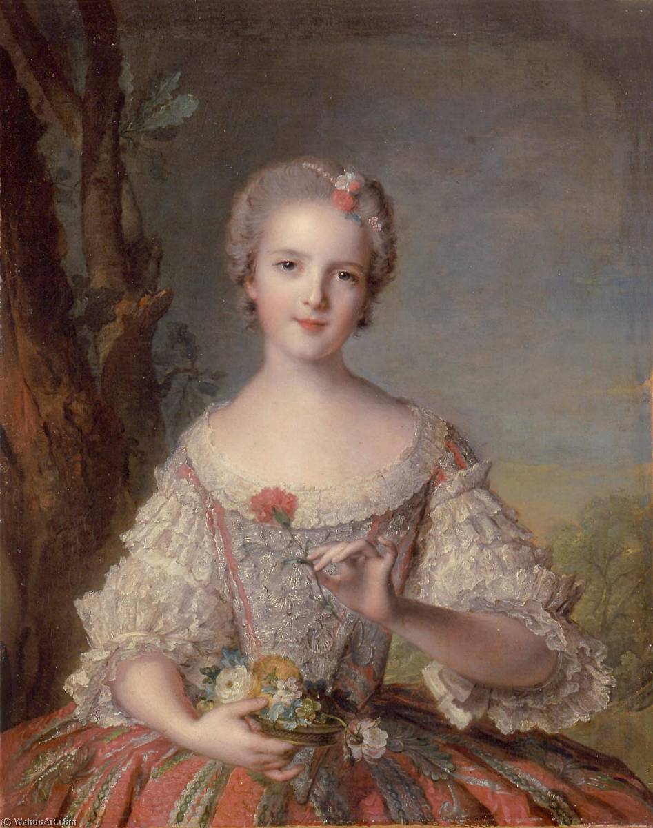 Wikioo.org - The Encyclopedia of Fine Arts - Painting, Artwork by Marc Nattier - Madame Louise of France