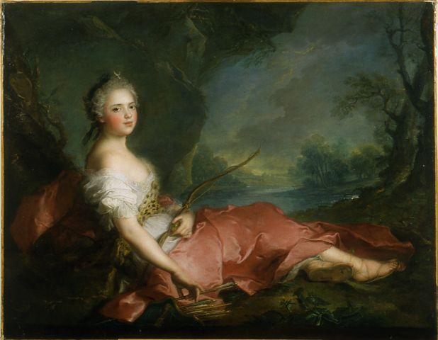 Wikioo.org - The Encyclopedia of Fine Arts - Painting, Artwork by Marc Nattier - Madame Adélaïde as Diana