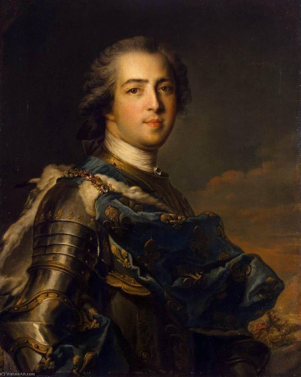 Wikioo.org - The Encyclopedia of Fine Arts - Painting, Artwork by Marc Nattier - Portrait of Louis XV of France