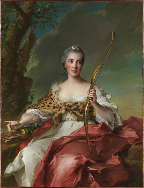 Wikioo.org - The Encyclopedia of Fine Arts - Painting, Artwork by Marc Nattier - Madame de Maison Rouge as Diana