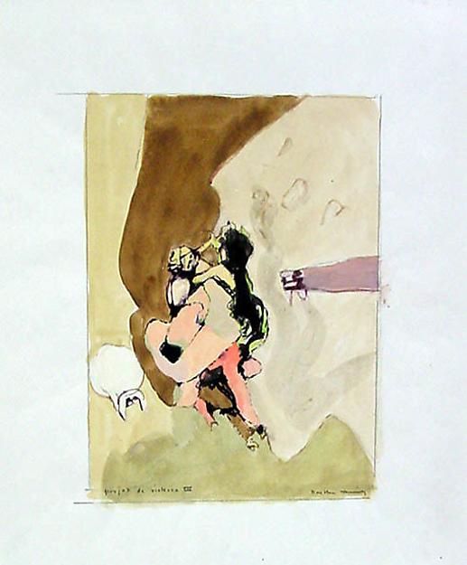 Wikioo.org - The Encyclopedia of Fine Arts - Painting, Artwork by Dorothea Tanning - Projet de Violence III