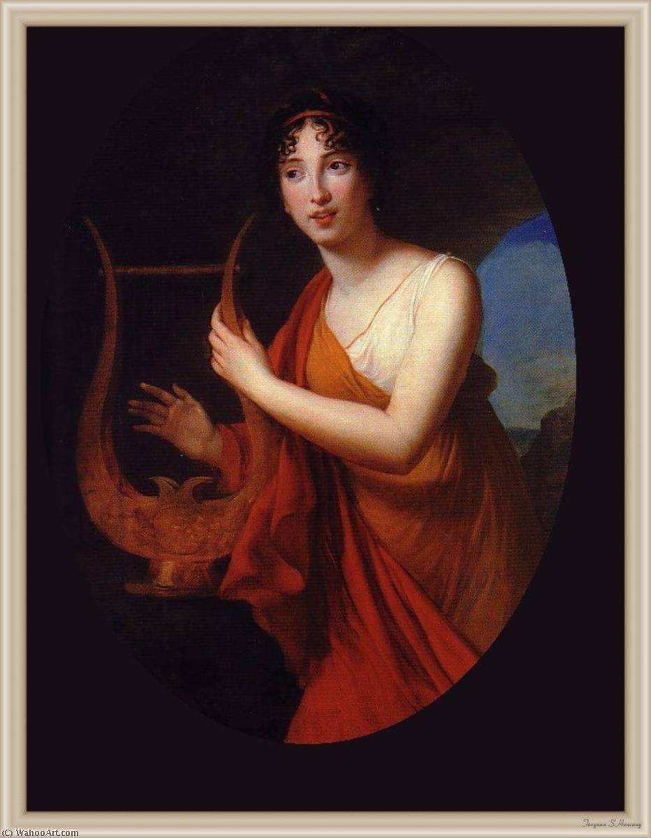 WikiOO.org - Encyclopedia of Fine Arts - Schilderen, Artwork Elisabeth-Louise Vigée-Lebrun - Laure de Bonneuil, Comtesse Regault Saint Jean d´Angely