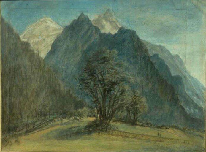 WikiOO.org - Енциклопедия за изящни изкуства - Живопис, Произведения на изкуството Elisabeth-Louise Vigée-Lebrun - Le Mont Blanc