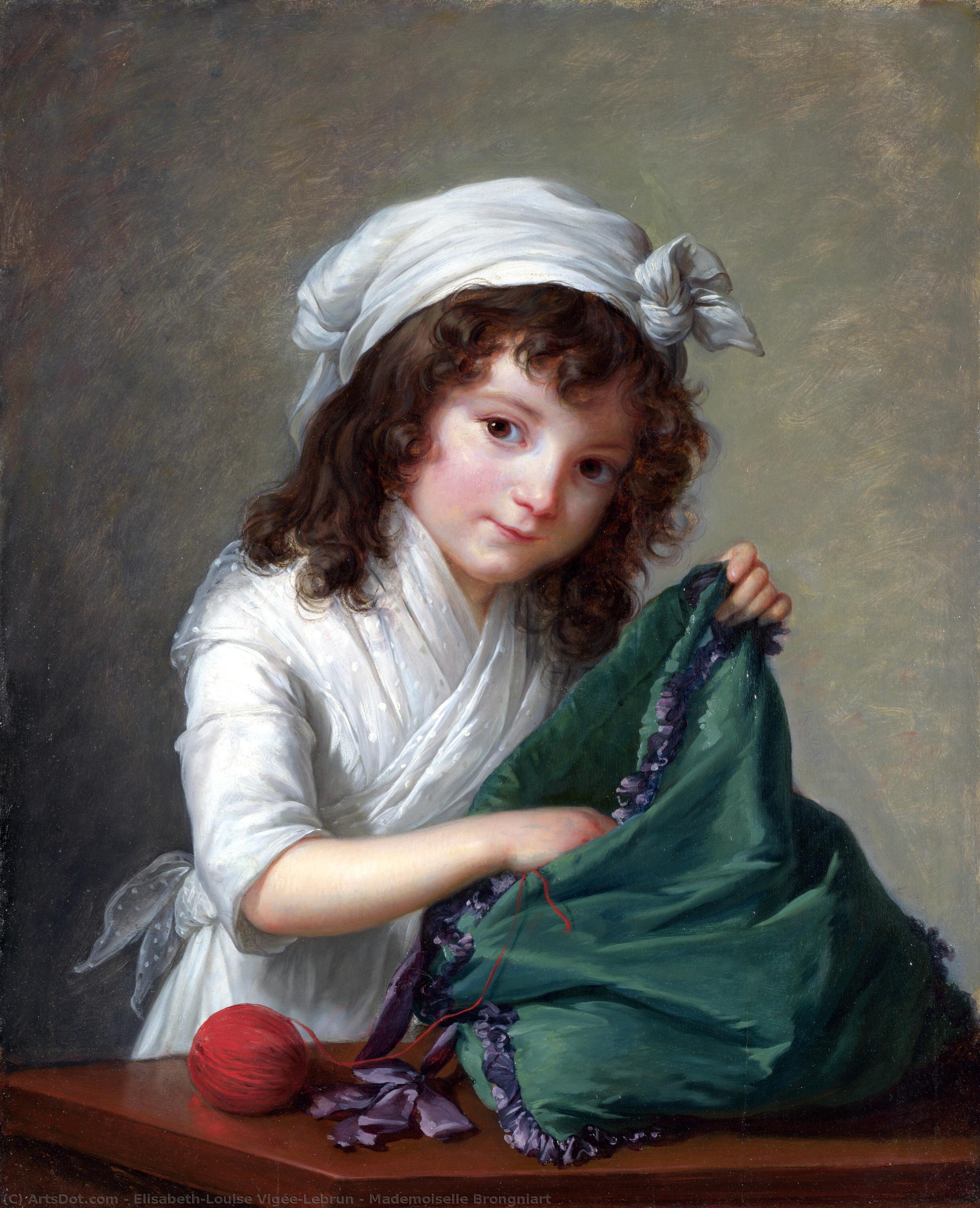 Wikioo.org – La Enciclopedia de las Bellas Artes - Pintura, Obras de arte de Elisabeth-Louise Vigée-Lebrun - mademoiselle brongniart