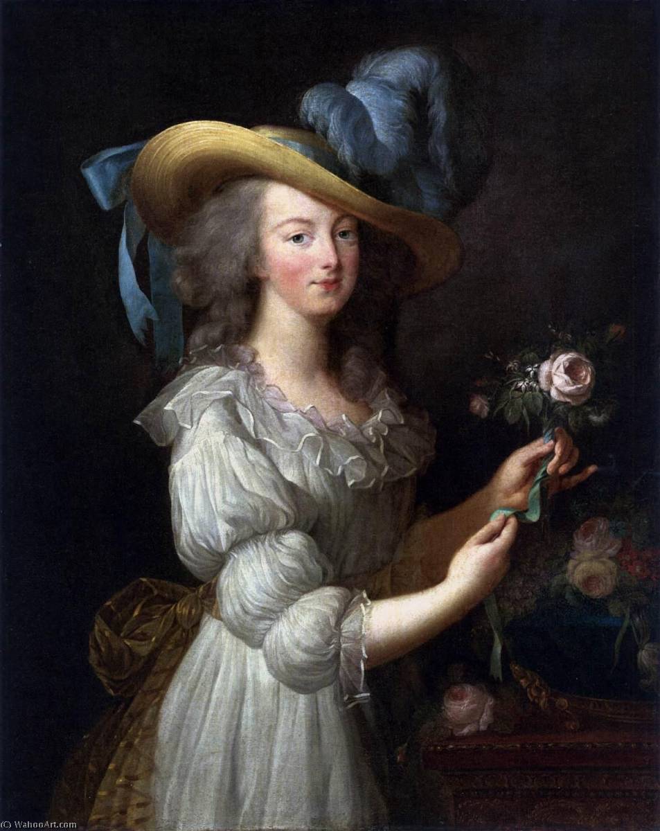 Wikioo.org - The Encyclopedia of Fine Arts - Painting, Artwork by Elisabeth-Louise Vigée-Lebrun - Marie Antoinette