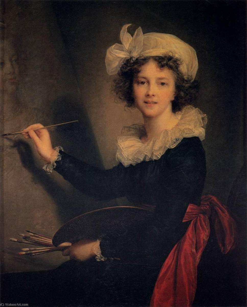 WikiOO.org - Enciclopedia of Fine Arts - Pictura, lucrări de artă Elisabeth-Louise Vigée-Lebrun - Self Portrait