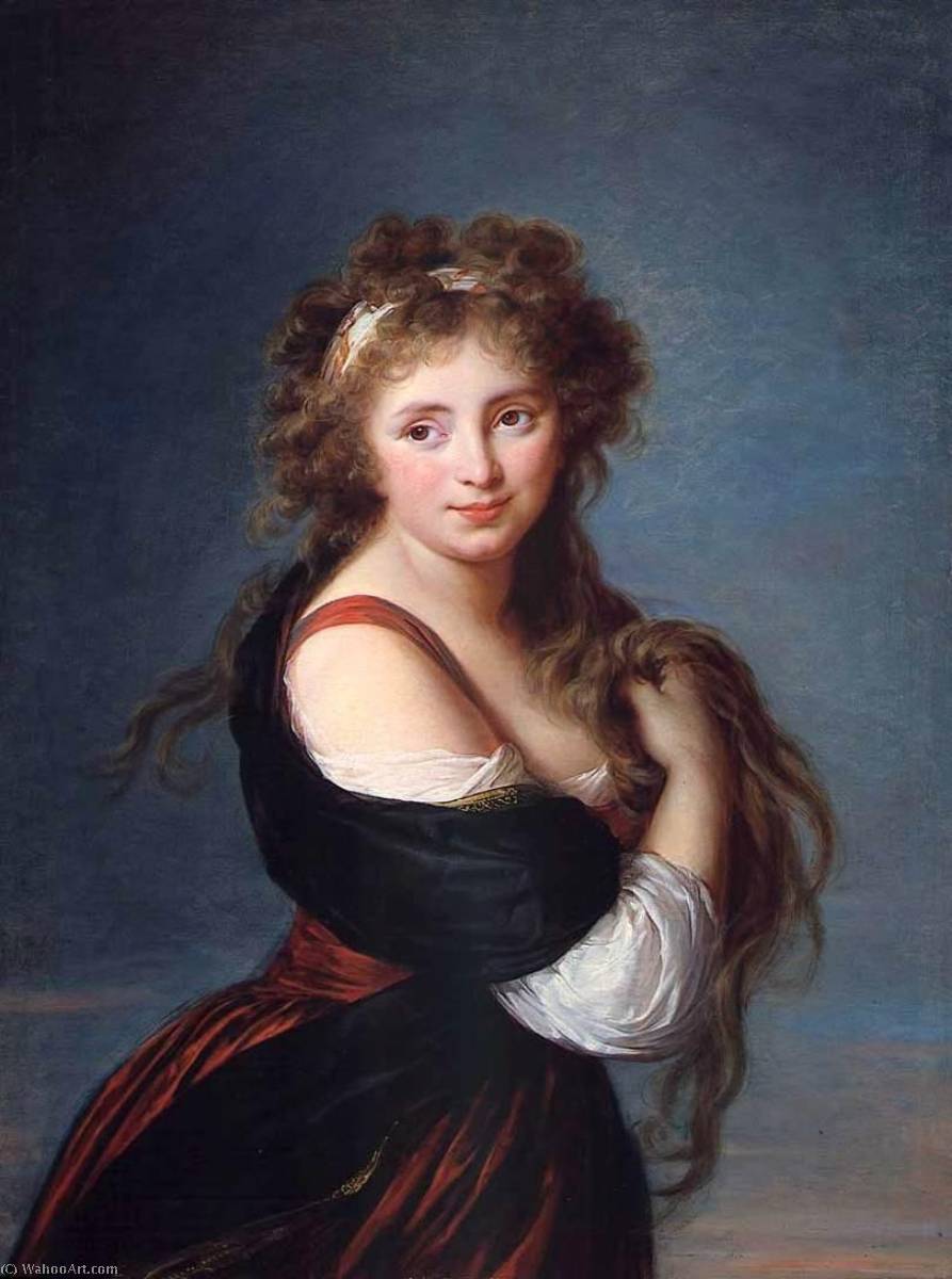 WikiOO.org - 백과 사전 - 회화, 삽화 Elisabeth-Louise Vigée-Lebrun - Portrait of Hyacinthe Gabrielle Roland