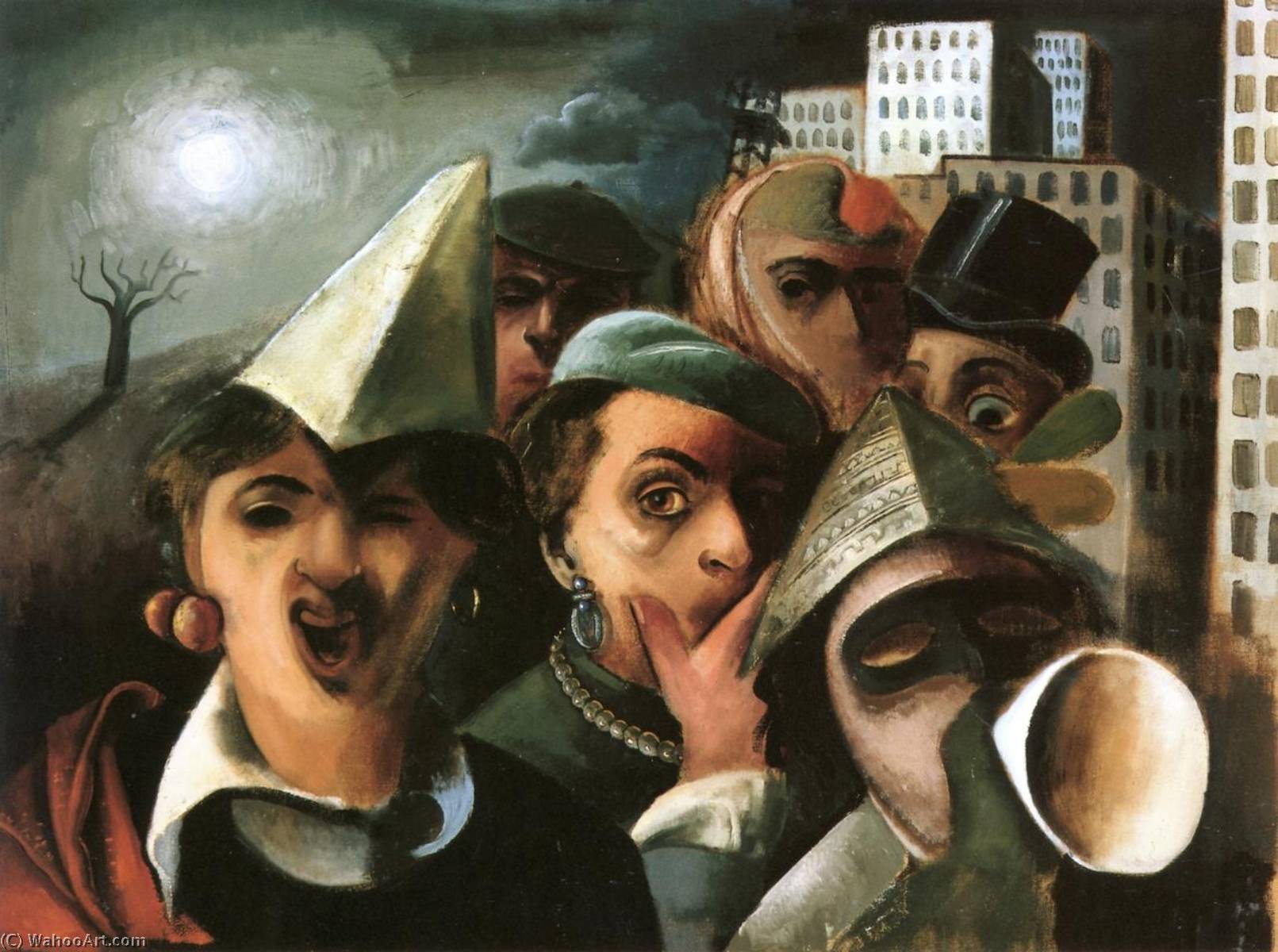 Wikioo.org - The Encyclopedia of Fine Arts - Painting, Artwork by Felix Nussbaum - Masquerade