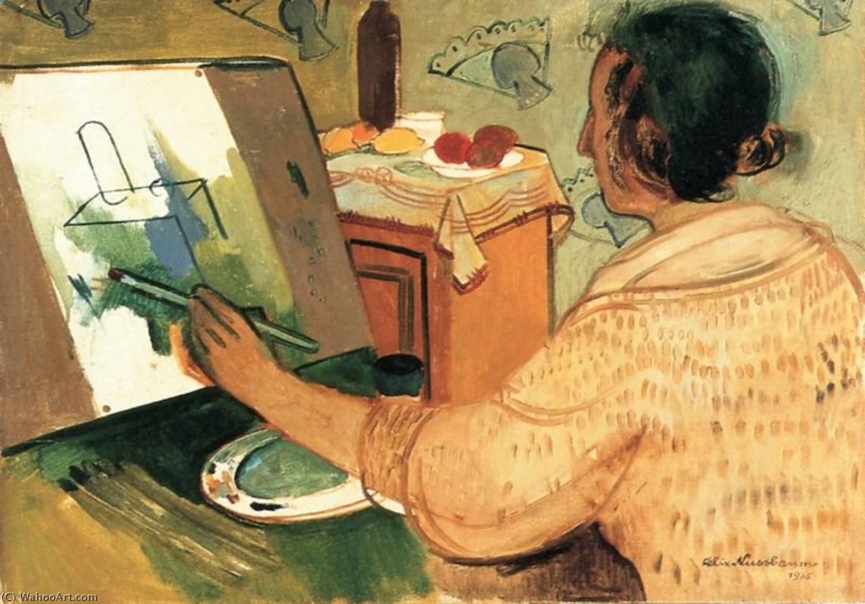 Wikioo.org - Bách khoa toàn thư về mỹ thuật - Vẽ tranh, Tác phẩm nghệ thuật Felix Nussbaum - Felka Platek Painting