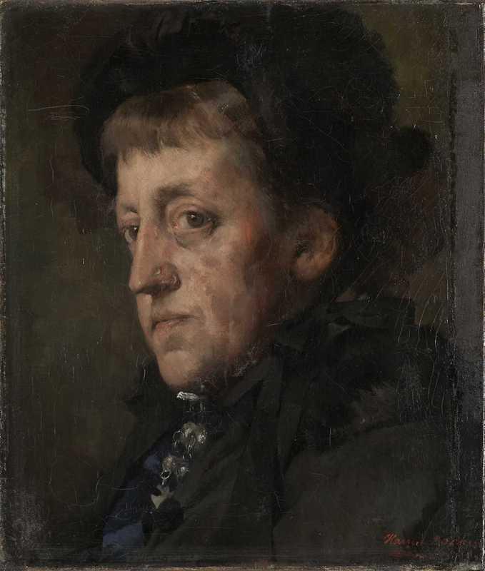 WikiOO.org - Encyclopedia of Fine Arts - Maleri, Artwork Harriet Backer - Portrait of Kitty Kielland