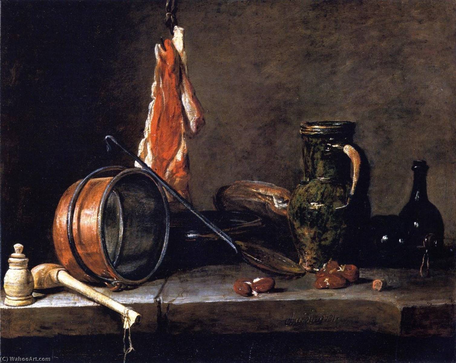 WikiOO.org - Enciclopedia of Fine Arts - Pictura, lucrări de artă Jean-Baptiste Simeon Chardin - The Meat Day Meal