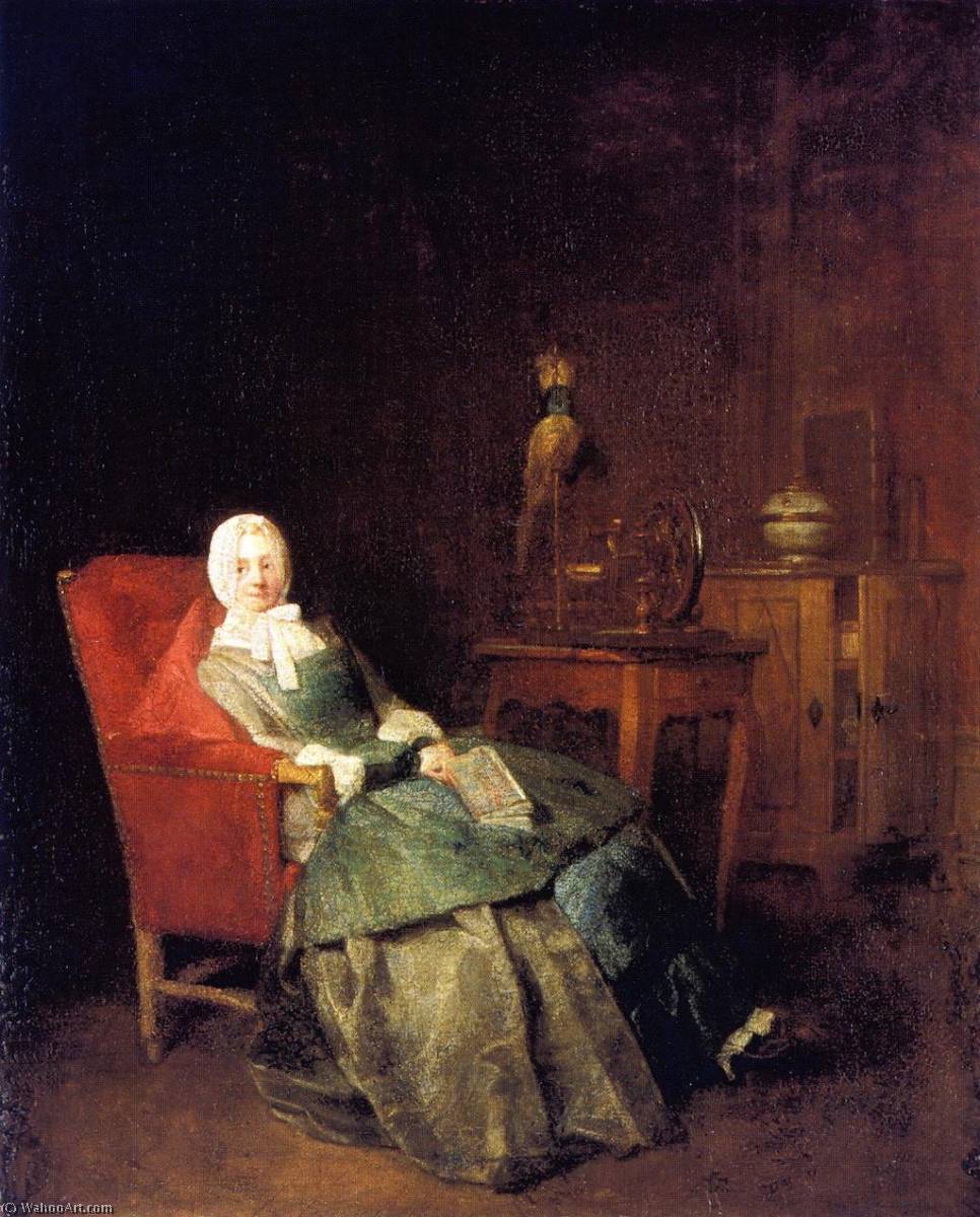 Wikioo.org – La Enciclopedia de las Bellas Artes - Pintura, Obras de arte de Jean-Baptiste Simeon Chardin - Placeres domésticos