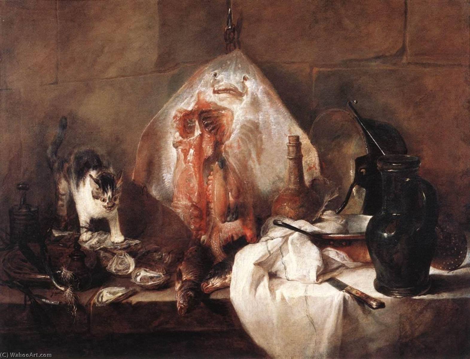 WikiOO.org - Encyclopedia of Fine Arts - Maleri, Artwork Jean-Baptiste Simeon Chardin - The Ray
