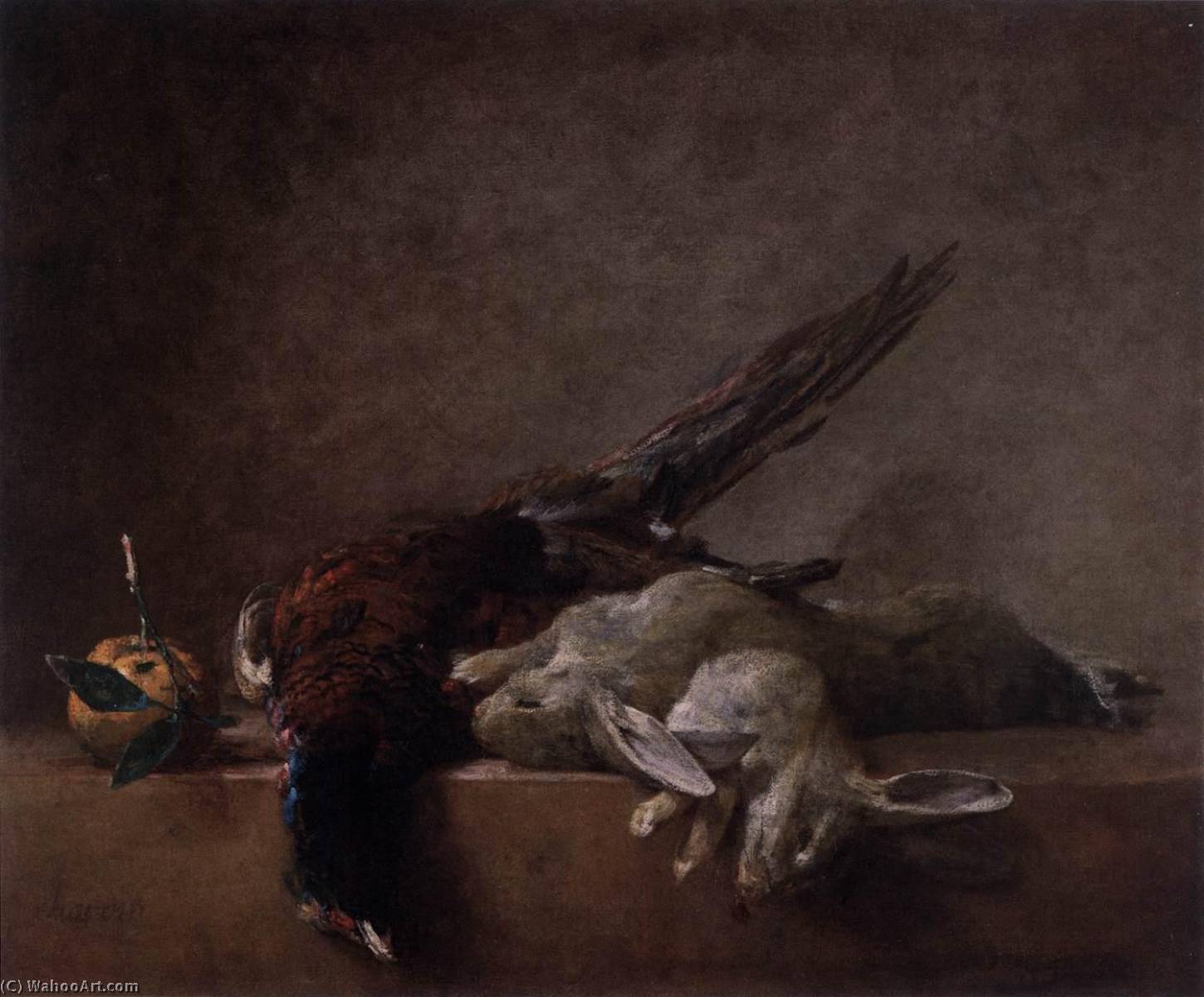 Wikioo.org - The Encyclopedia of Fine Arts - Painting, Artwork by Jean-Baptiste Simeon Chardin - Still Life with Game