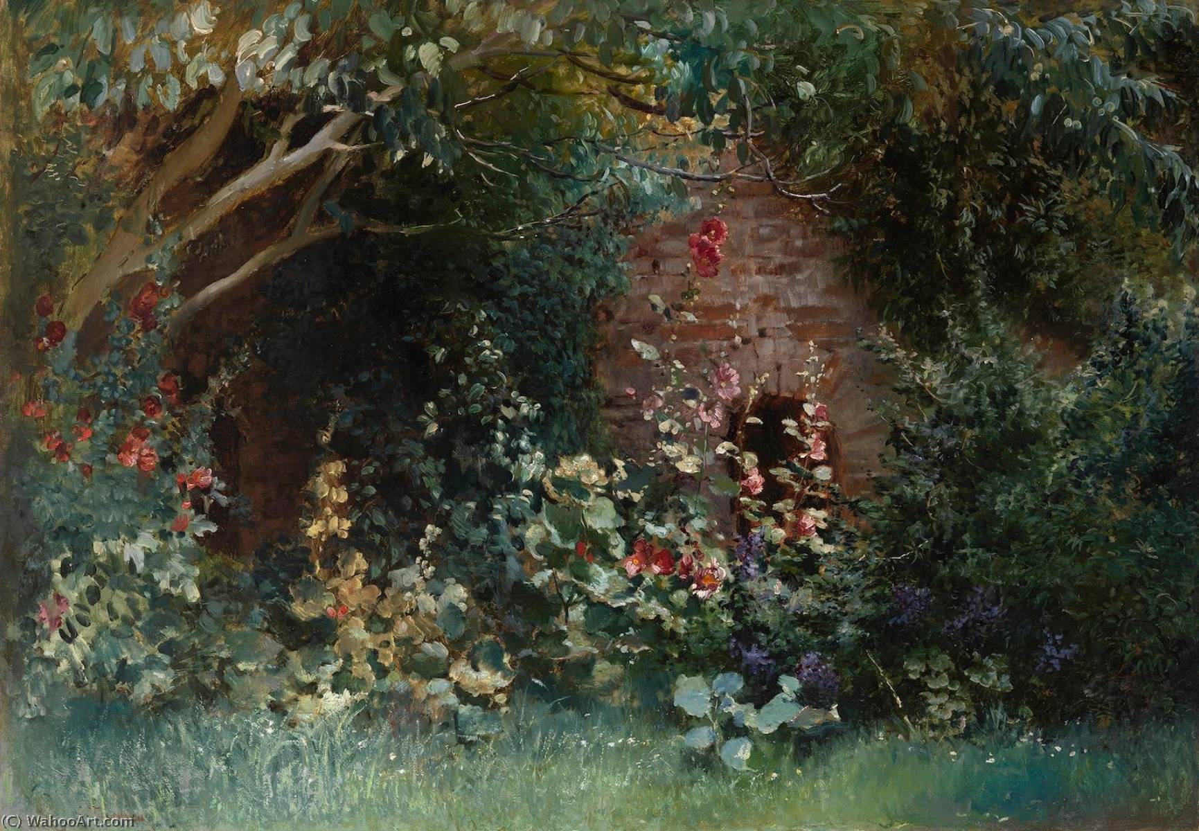 Wikioo.org - The Encyclopedia of Fine Arts - Painting, Artwork by Konstantin Yegorovich Makovsky - Garden in Bloom