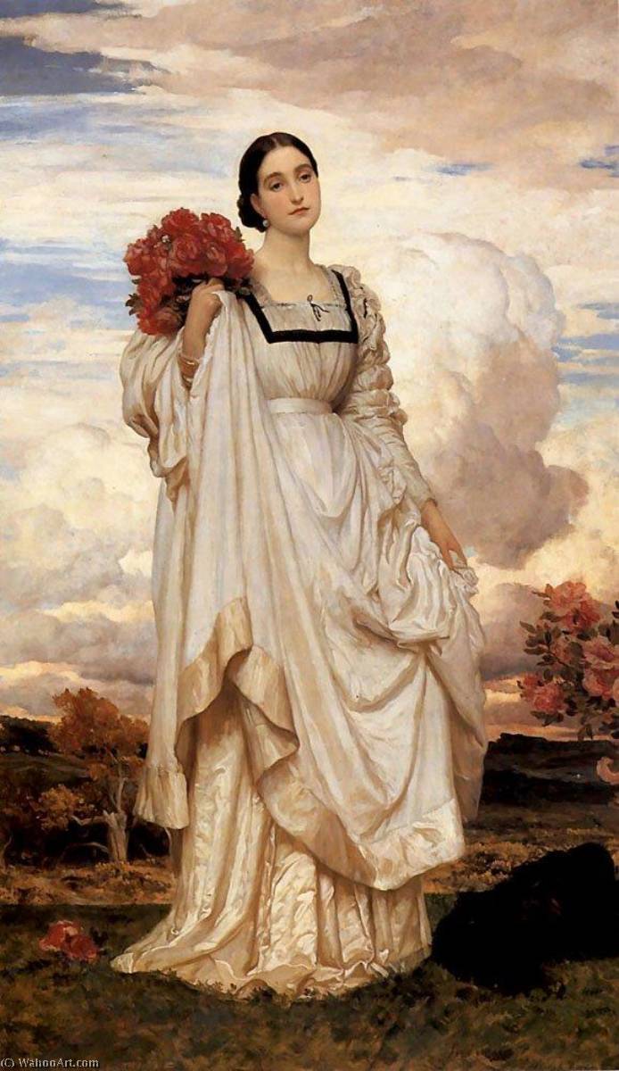 WikiOO.org - Encyclopedia of Fine Arts - Maleri, Artwork Lord Frederic Leighton - Lady Adelaide Chetwynd Talbot, Countess Brownlow