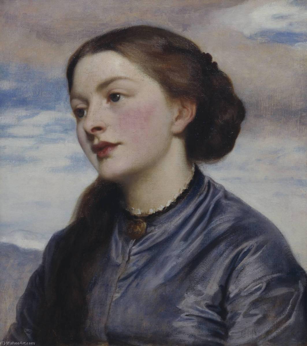 WikiOO.org - Encyclopedia of Fine Arts - Maleri, Artwork Lord Frederic Leighton - Mrs John Hanson Walker