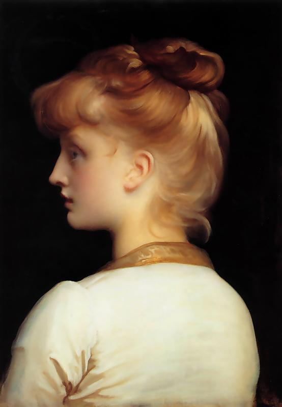 Wikoo.org - موسوعة الفنون الجميلة - اللوحة، العمل الفني Lord Frederic Leighton - A Girl