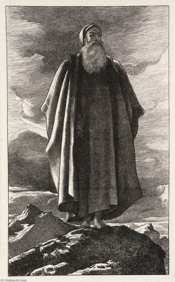 WikiOO.org - Enciklopedija likovnih umjetnosti - Slikarstvo, umjetnička djela Lord Frederic Leighton - Moses Views the Promised Land