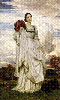 Wikoo.org - موسوعة الفنون الجميلة - اللوحة، العمل الفني Lord Frederic Leighton - Lady Adelaide Chetwynd Talbot, Countess Brownlow (1844 1917)