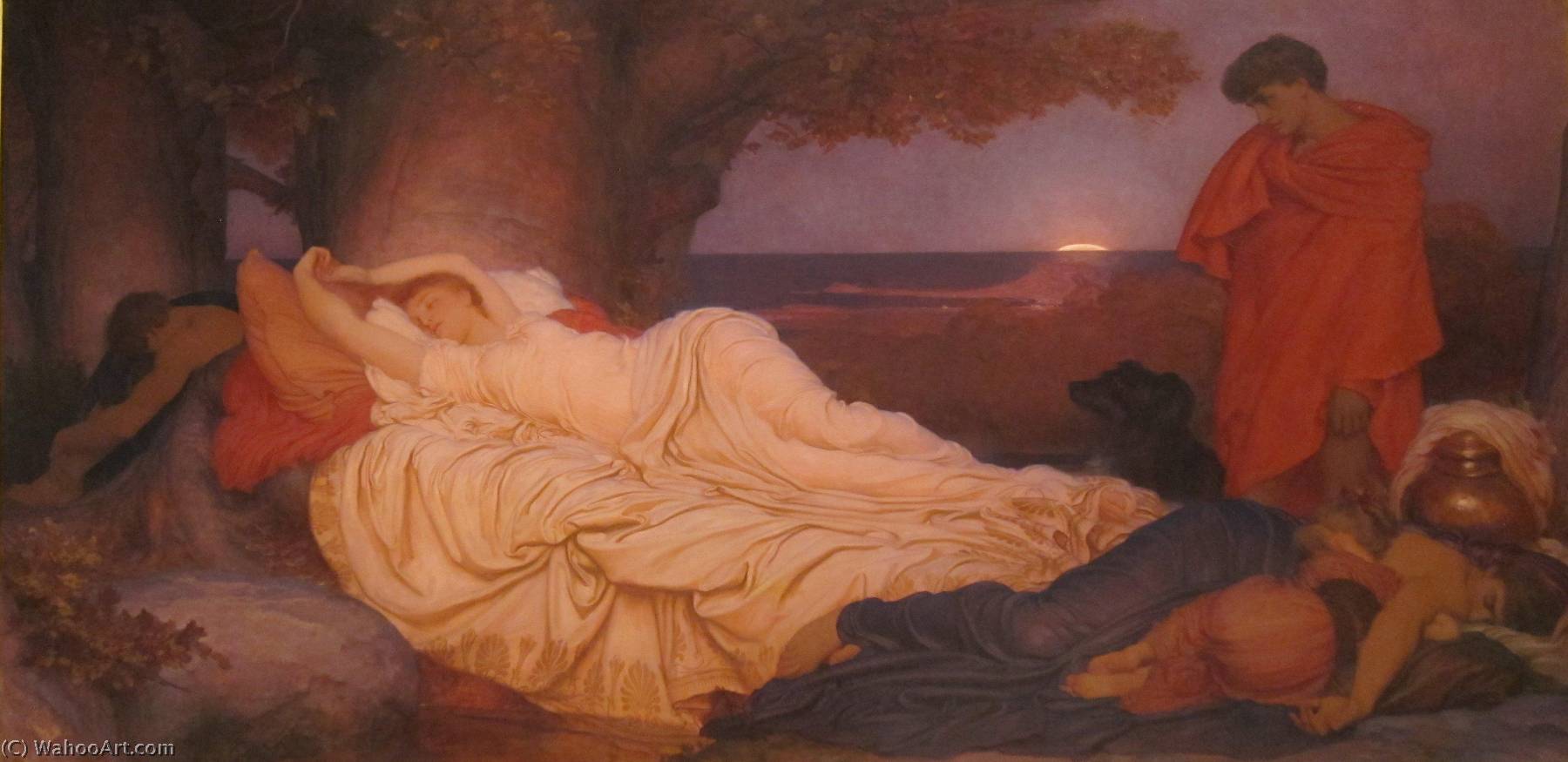 Wikioo.org – La Enciclopedia de las Bellas Artes - Pintura, Obras de arte de Lord Frederic Leighton - Cymon Y Ifigenia