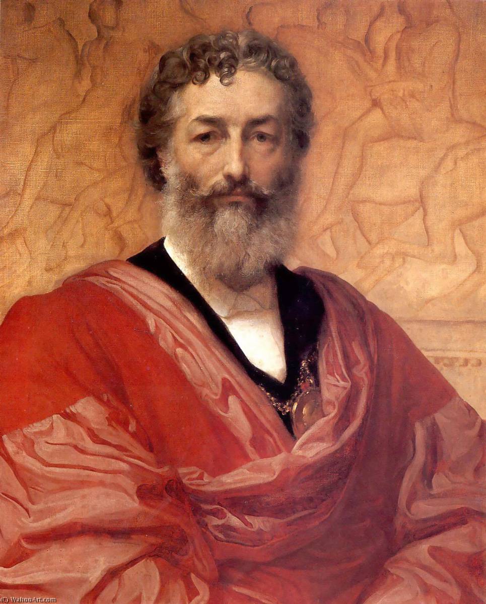 Wikioo.org - The Encyclopedia of Fine Arts - Painting, Artwork by Lord Frederic Leighton - Self portrait