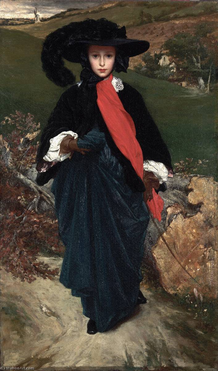 WikiOO.org - Encyclopedia of Fine Arts - Malba, Artwork Lord Frederic Leighton - Portrait of May Sartoris