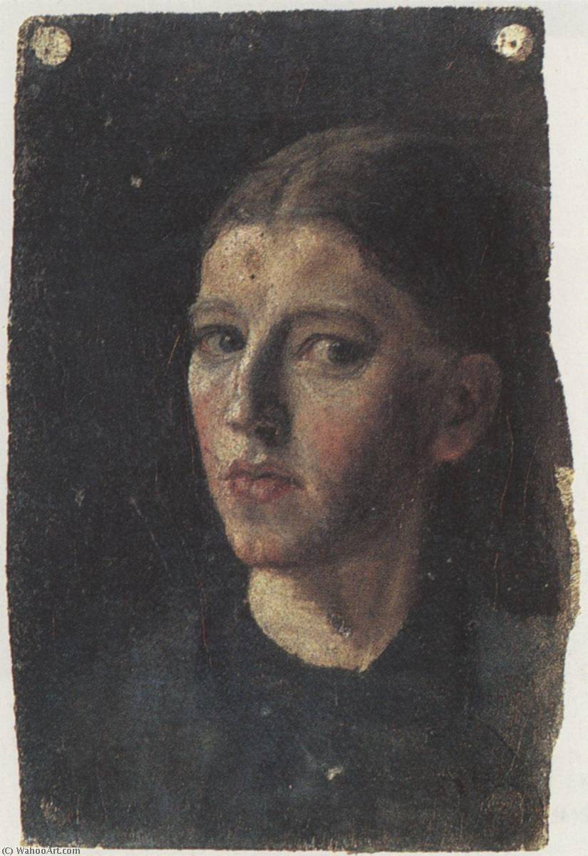 Wikioo.org – La Enciclopedia de las Bellas Artes - Pintura, Obras de arte de Anna Kirstine Ancher - retrato del uno mismo