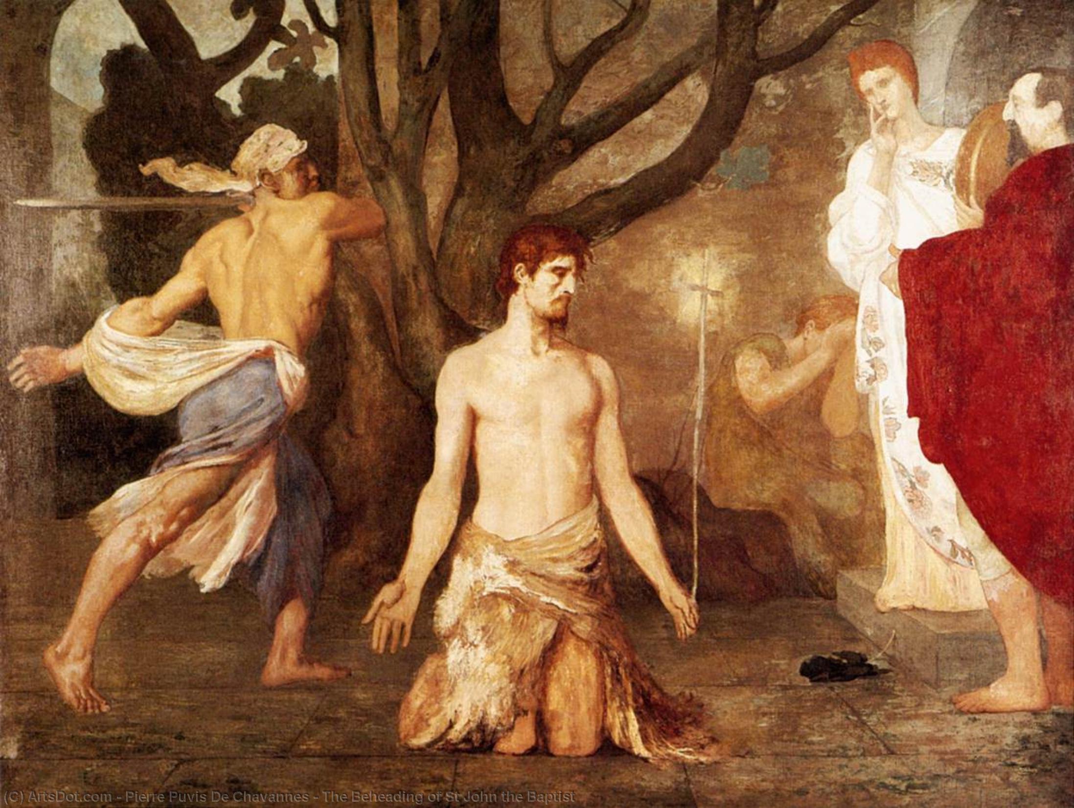 WikiOO.org - 백과 사전 - 회화, 삽화 Pierre Puvis De Chavannes - The Beheading of St John the Baptist