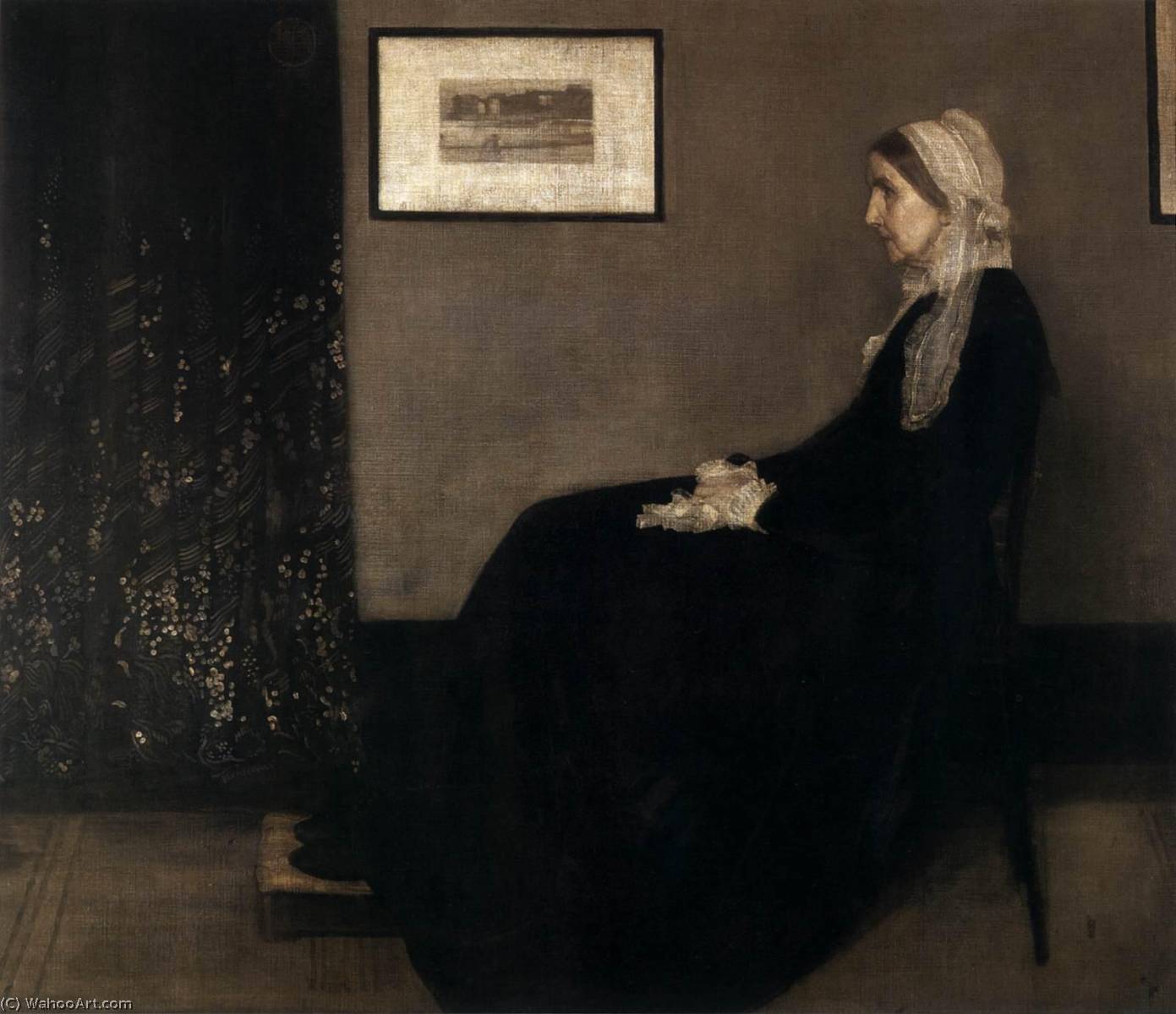 Wikioo.org – La Enciclopedia de las Bellas Artes - Pintura, Obras de arte de James Abbott Mcneill Whistler - la madre del artista