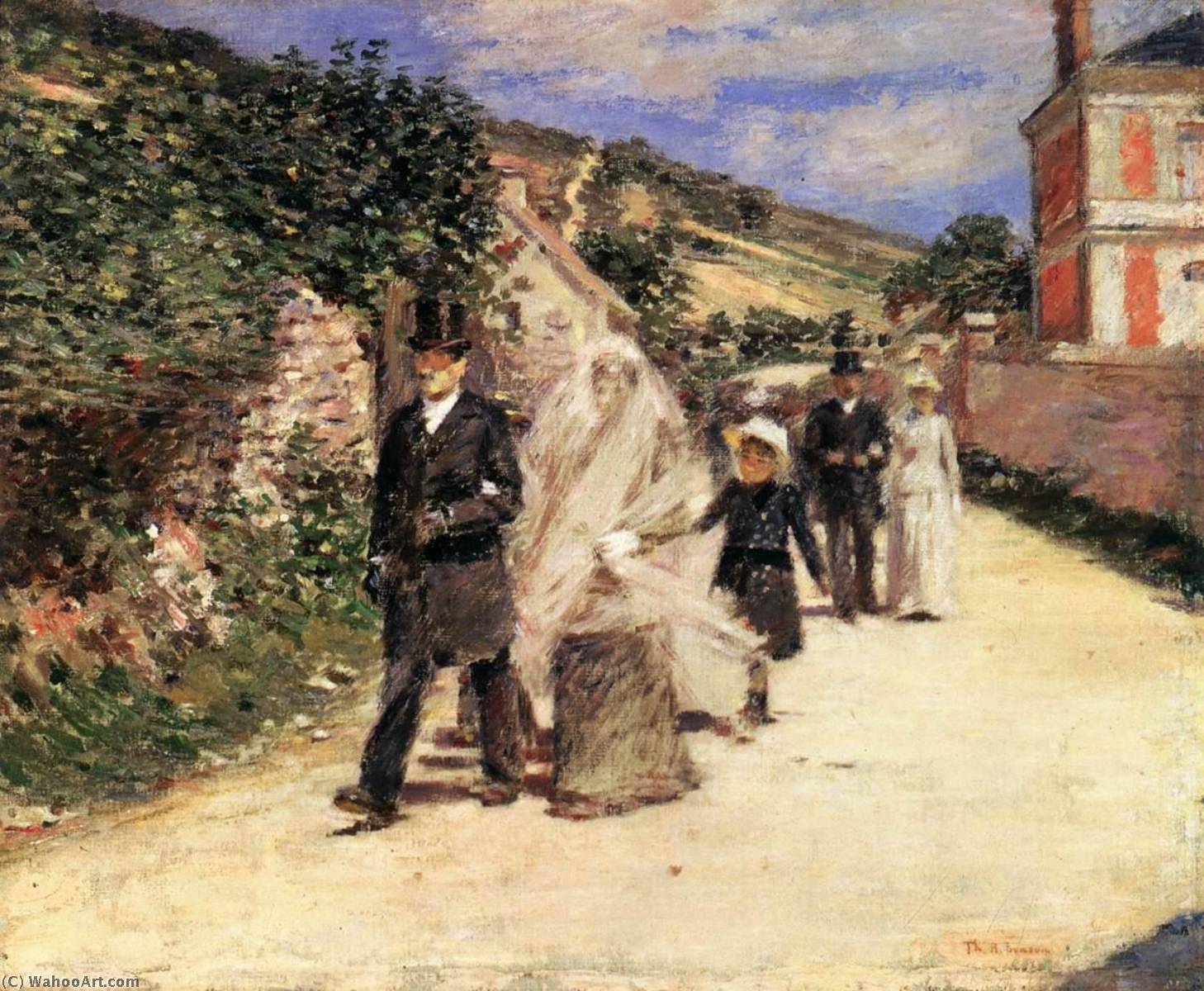 Wikioo.org - The Encyclopedia of Fine Arts - Painting, Artwork by Theodore Robinson - The Wedding March
