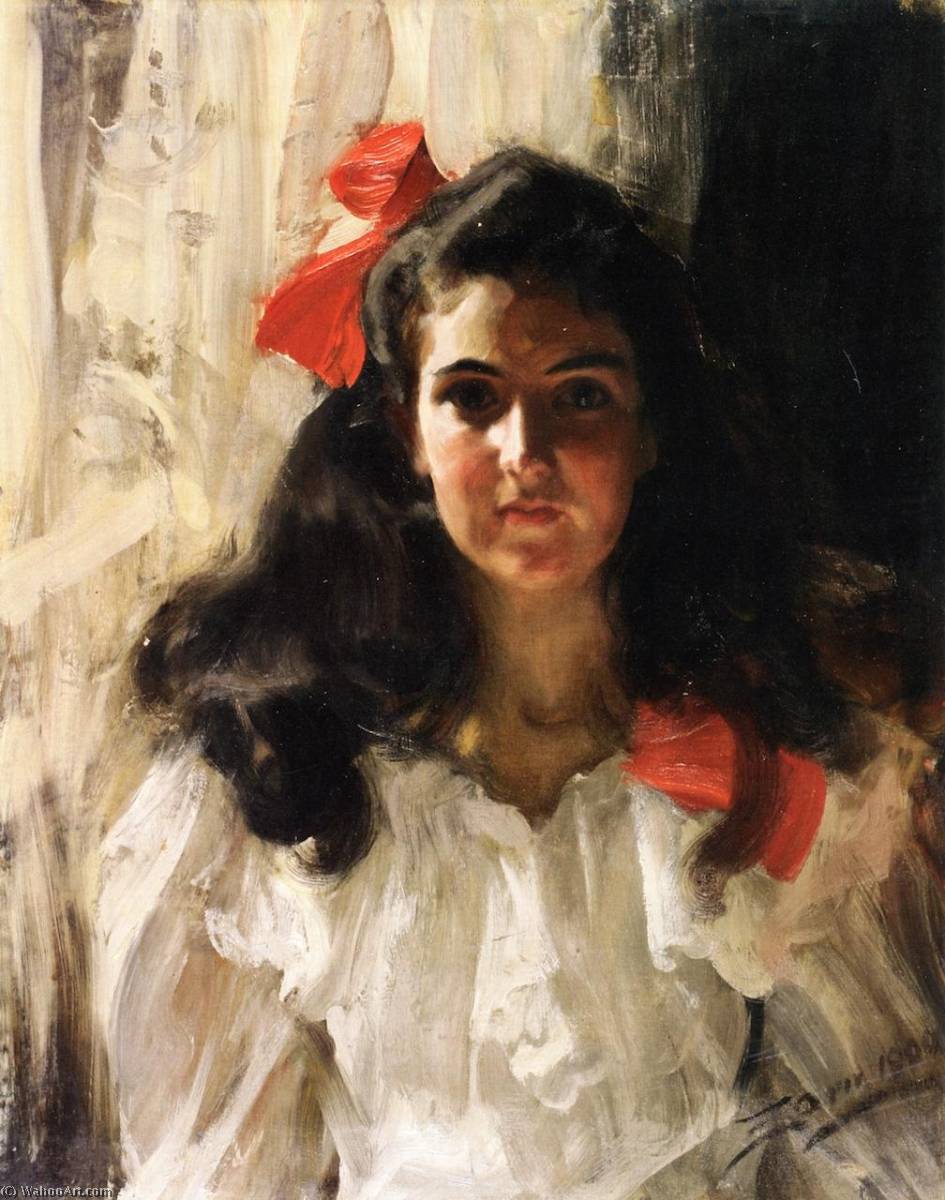 Wikioo.org - The Encyclopedia of Fine Arts - Painting, Artwork by Anders Leonard Zorn - Marie Cohn