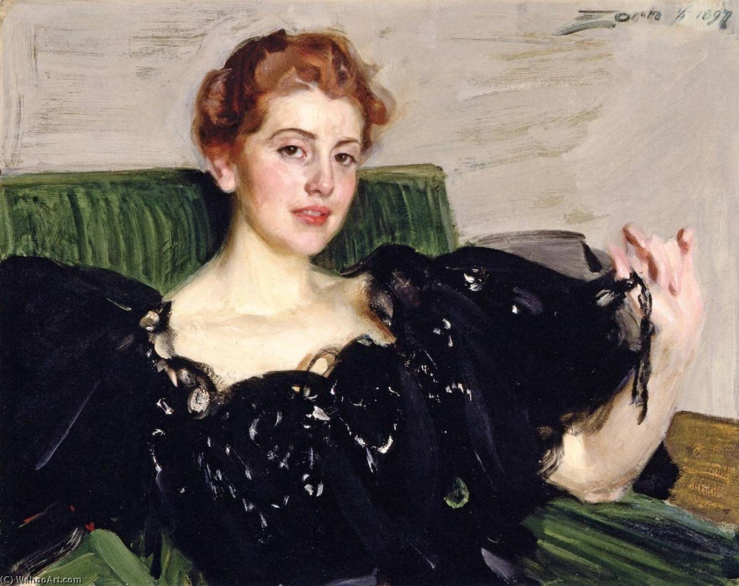 Wikioo.org - The Encyclopedia of Fine Arts - Painting, Artwork by Anders Leonard Zorn - Lucy Turner Joy